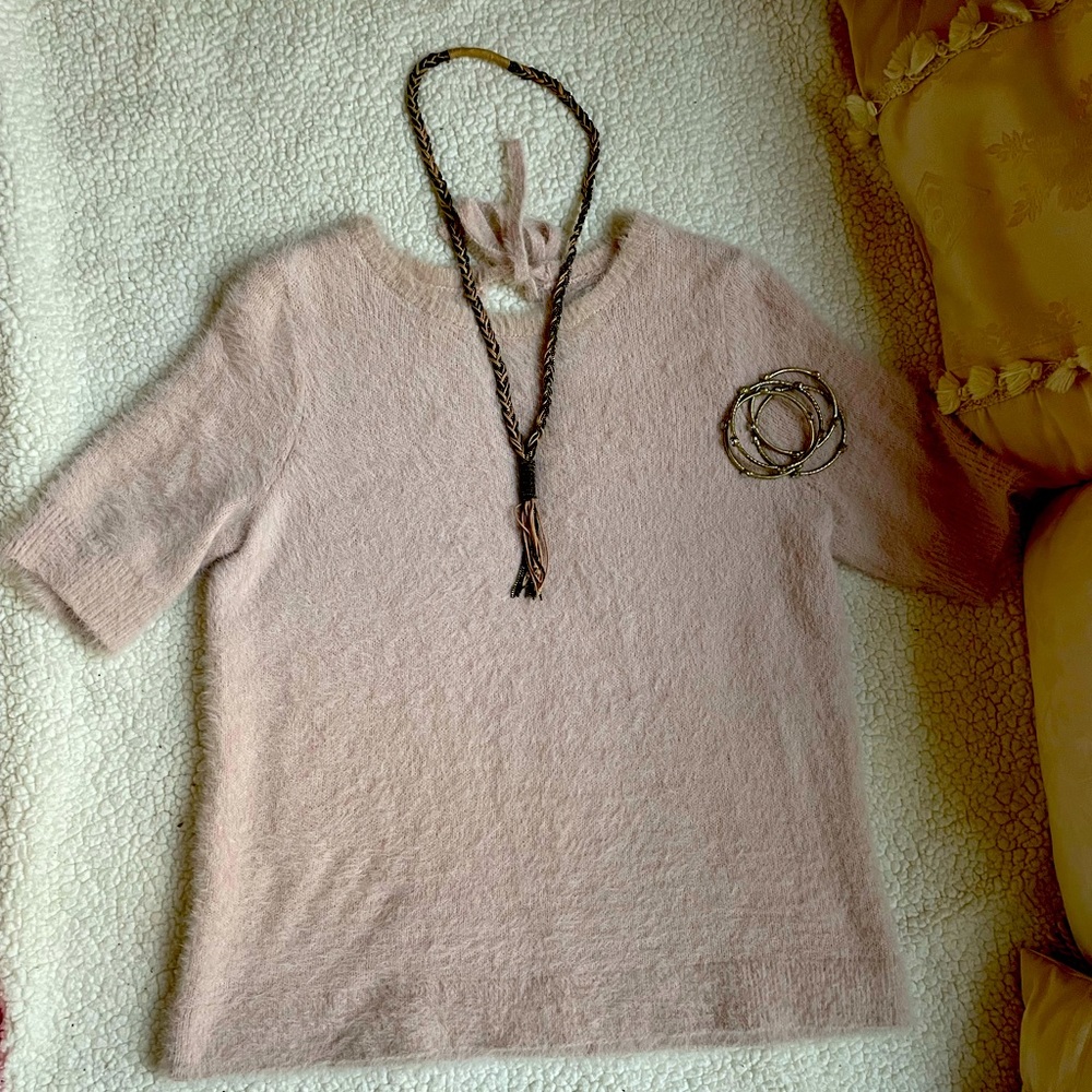 Loft pale pink top.
